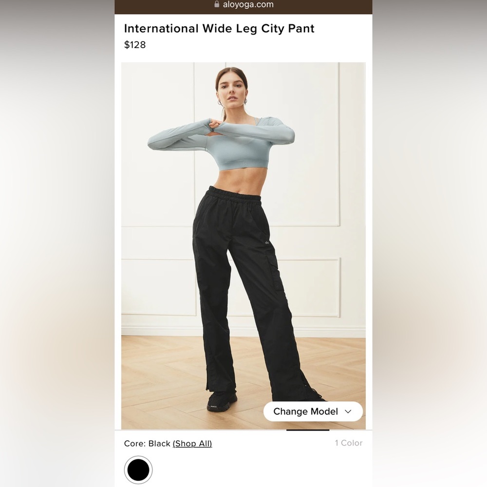 ALO yoga international wide leg city pant